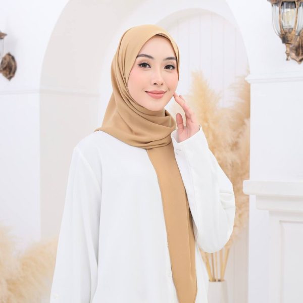 Tyra Tri Shawl - Khaki - Image 2