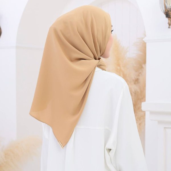 Tyra Tri Shawl - Khaki - Image 3