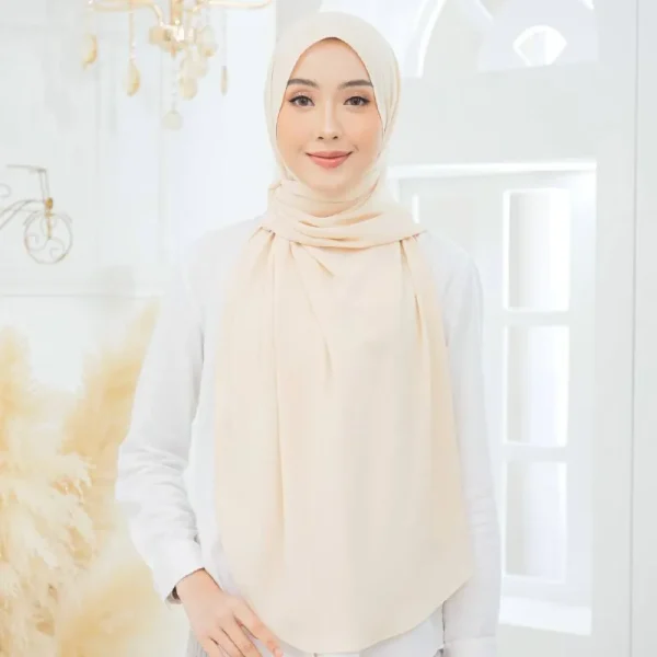 Tyra Curve Shawl - Buttercream