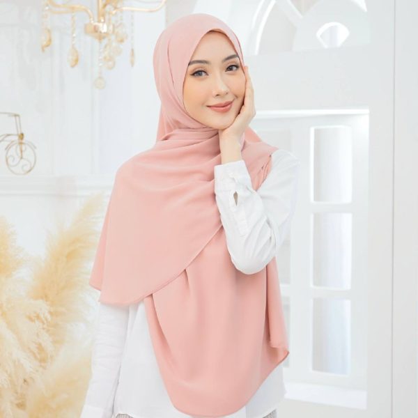 Tyra Curve Shawl - Dusty Pink - Image 3