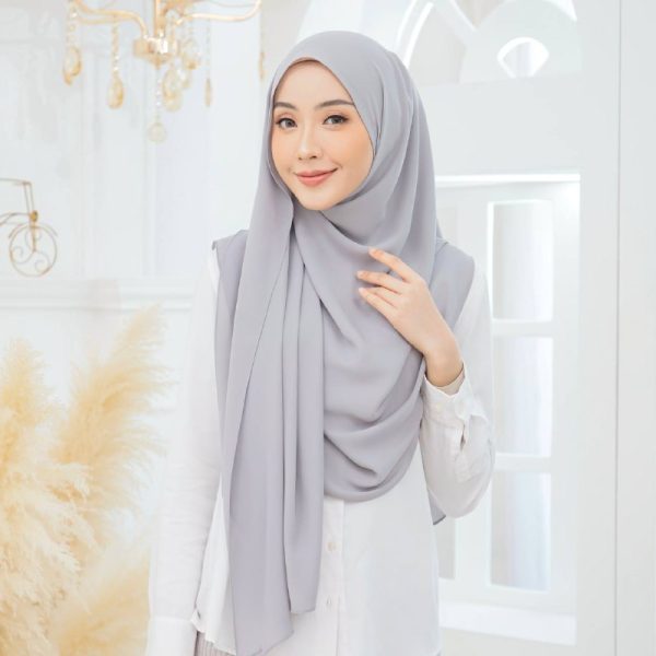 Tyra Curve Shawl - greyish - Image 3