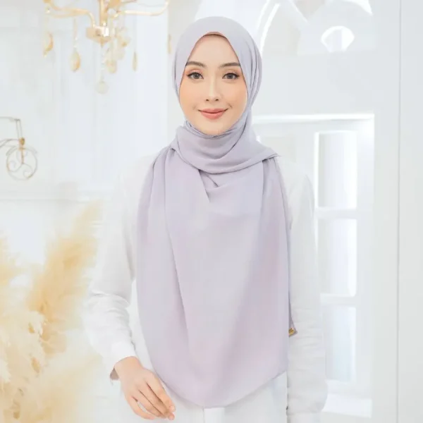 Tyra Curve Shawl - Lilac