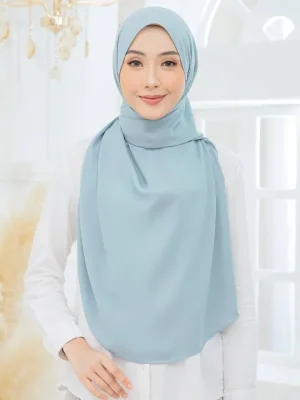 Tyra Curve Shawl - Ocean