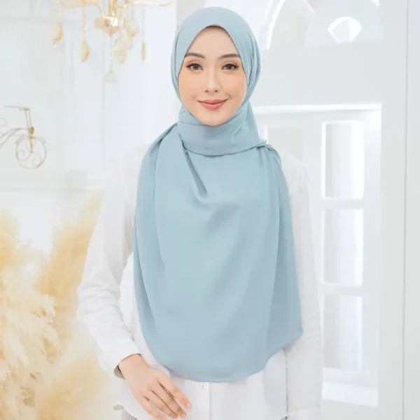 Tyra Curve Shawl - Ocean