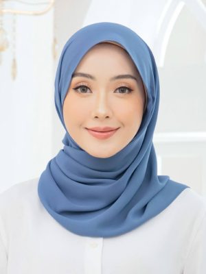 Tyra Tri Shawl - Denim