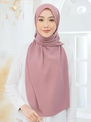 Tyra Curve Shawl - Plum
