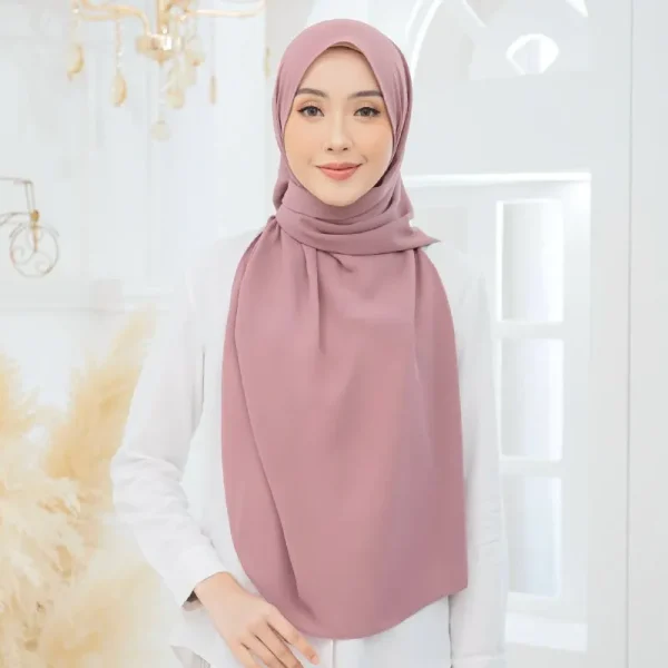 Tyra Curve Shawl - Plum