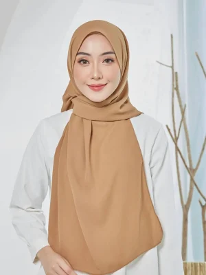 Tyra Curve Shawl - Cappucino