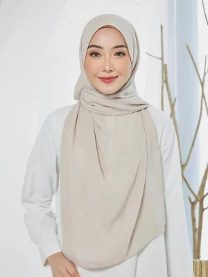 Tyra Curve Shawl - Ivory