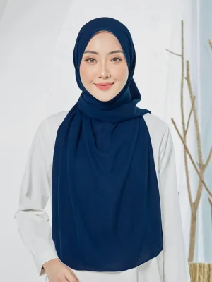 Tyra Curve Shawl - Midnight