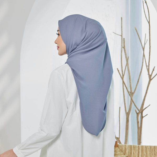 Tyra Curve Shawl - Ash Grey - Image 2