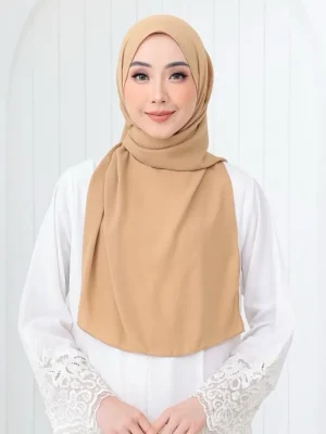 Tyra Curve Shawl - Biscoff