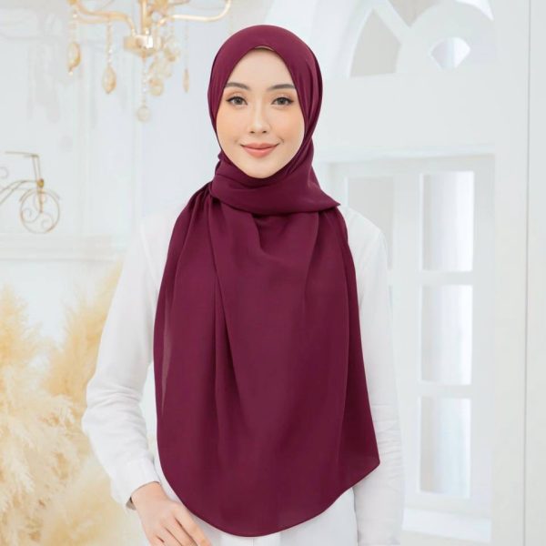 Tyra Curve Shawl - Wine