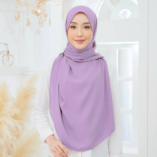 Tyra Curve Shawl - Violet