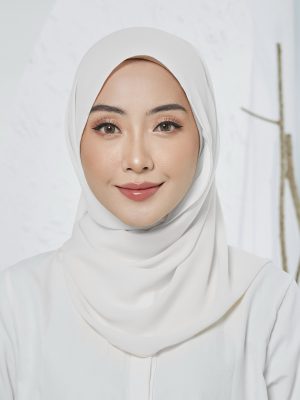 Tyra Tri Shawl - Pearl White