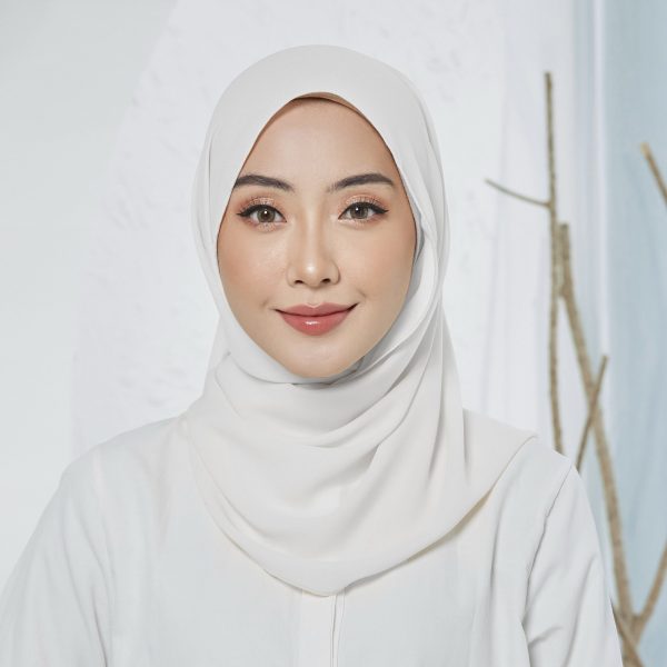 Tyra Tri Shawl - Pearl White