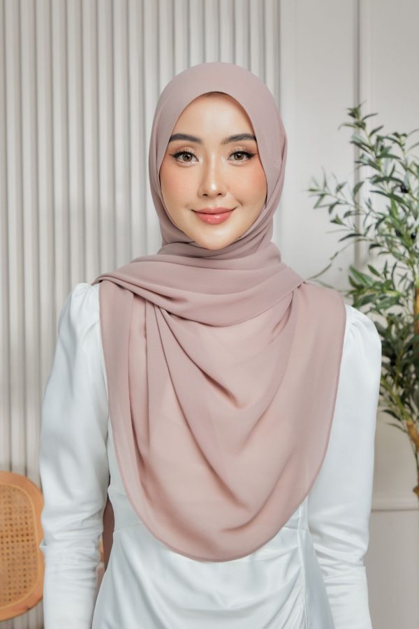 Semi Lazy Shawl - Rose Dusk