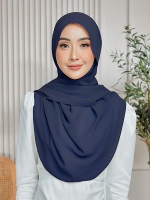 (Defect Item) - Lazy Shawl Navy Blue