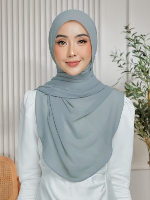 Semi Lazy Shawl - Dust Blue