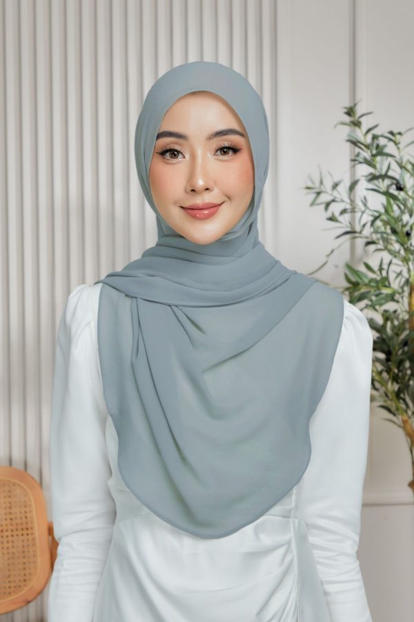 Semi Lazy Shawl - Dust Blue