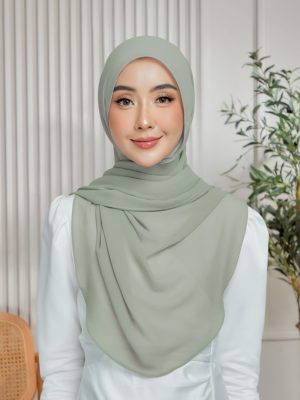 Semi Lazy Shawl - Green Tea