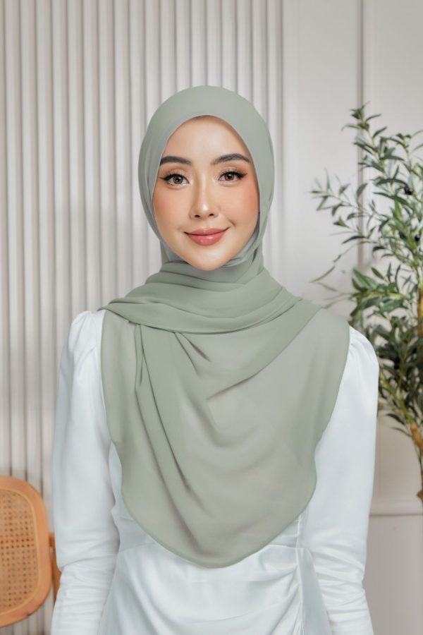 Semi Lazy Shawl - Green Tea